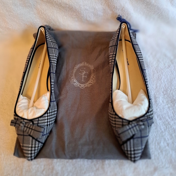 NEW  Sarah Flint NATALIE Pointed Flat Shoes - EU 37 / US 7 - Picture 2 of 7